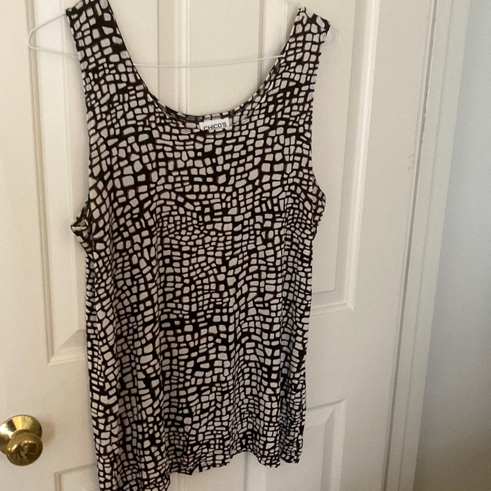Chico’s animal print tank; Size 3 (16-18 regular) sleeveless top